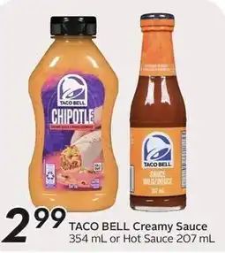 Sobeys Taco Bell Creamy Sauce offer