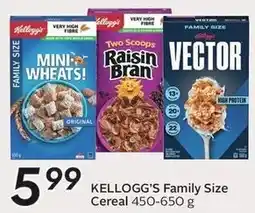 Sobeys Kellogg's Family Size Cereal offer