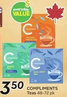 Sobeys Compliments Teas offer