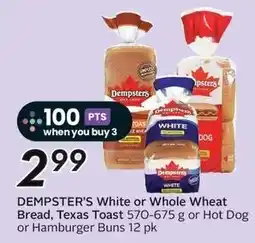 Sobeys Dempster's White or Whole Wheat Bread offer