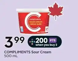 Sobeys Compliments Sour Cream offer