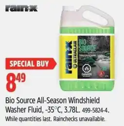 Canadian Tire Rainx Bio Source All-Season Windshield Washer Fluid offer