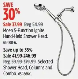 Canadian Tire Moen 5-Function Ignite Hand-Held Shower Head offer