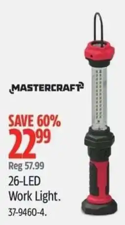 Canadian Tire Mastercraft 26-led work light offer