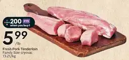 Sobeys Fresh Pork Tenderloin offer