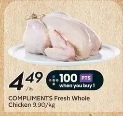 Sobeys Compliments Fresh Whole Chicken offer