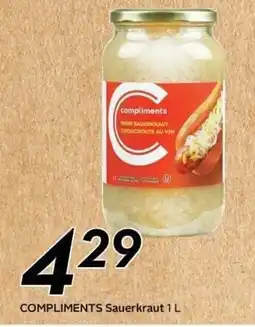 Sobeys Compliments Sauerkraut offer
