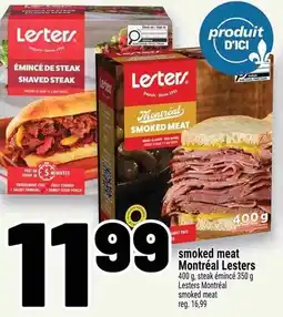 Metro Lesters smoked meat offer