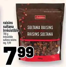 Metro Irresistible sultana raisins offer