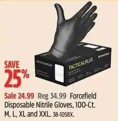 Canadian Tire Forcefield Disposable Nitrile Gloves offer