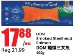 Btrust Supermarket Dom smoked steelhead salmon offer