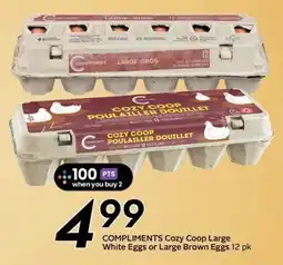 Sobeys Compliments Cozy Coop Large White Eggs or Large Brown Eggs offer