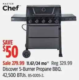Canadian Tire Master Chef Discover 5-Burner Propane BBQ offer