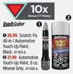 Canadian Tire Dupli-Color scratch fix all-in-1 automotive touch-up paint black offer