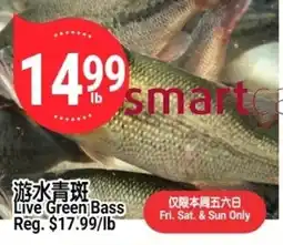 SunFood Supermarket Live Green Bass offer