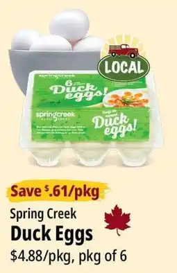 Farm Boy Spring Creek Duck Eggs offer
