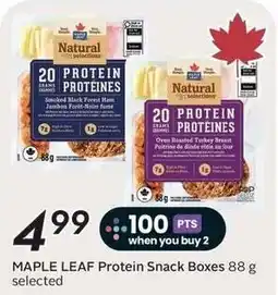 Sobeys Maple Leaf Protein Snack Boxes offer