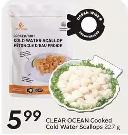 Sobeys Clear Ocean Cooked Cold Water Scallops offer