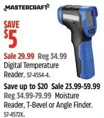 Canadian Tire Mastercraft digital temperature reader offer