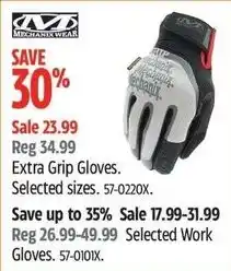 Canadian Tire Mechanix Wear Extra Grip Gloves offer