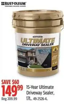 Canadian Tire Rust-Oleum Ultimate Driveway Sealer offer