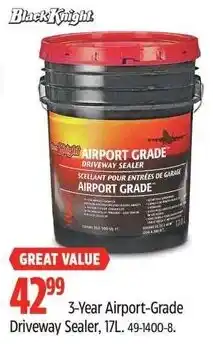 Canadian Tire Black Knight Airport Grade Driveway Sealer offer