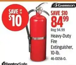 Canadian Tire Garrison Heavy-Duty Fire Extinguisher offer