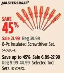 Canadian Tire Mastercraft 8-Pc Insulated Screwdriver Set offer