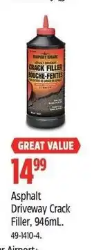 Canadian Tire Airport Grade Asphalt Driveway Crack Filler offer
