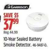 Canadian Tire Garrison 10-Year Sealed Battery Smoke Detector offer