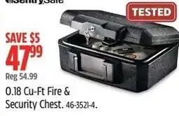 Canadian Tire Fire & Security Chest offer