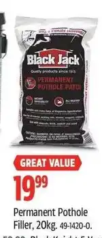 Canadian Tire Black Jack Permanent Pothole Filler offer