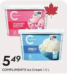 Sobeys Compliments Ice Cream offer