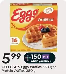 Sobeys Kellogg's Eggo Waffles offer