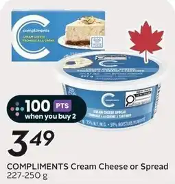 Sobeys Compliments Cream Cheese or Spread offer