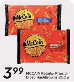 Sobeys McCain Regular Fries or Diced Hashbrowns offer