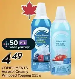 Sobeys Compliments Aerosol Creamy Whipped Topping offer