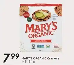 Sobeys Mary's organic crackers offer
