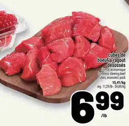 Metro cubes de boeuf à ragout désossés offer
