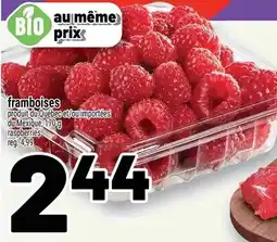 Metro framboises offer