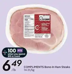 Sobeys Compliments Bone-In Ham Steaks offer