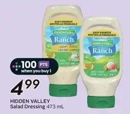 Sobeys Hidden Valley Salad Dressing offer