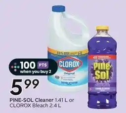 Sobeys Pine-Sol Cleaner or Clorox Bleach offer
