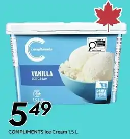 Sobeys Compliments Ice Cream offer