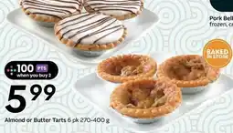Sobeys Almond or Butter Tarts offer