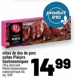 Metro Plaisirs Gastronomiques cooked pork back ribs offer