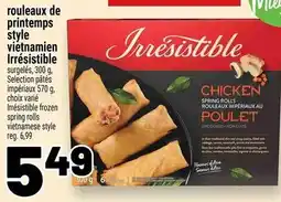 Metro Irresistible chicken spring rolls offer