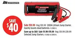 Canadian Tire Motomaster 1200a lithium jump starter offer