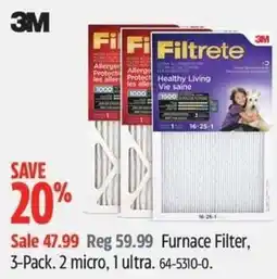 Canadian Tire 3M Filtrete Furnace Filter offer