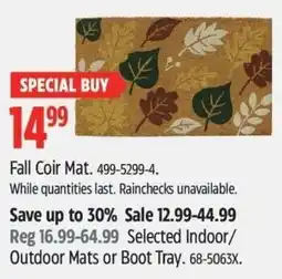 Canadian Tire Fall Coir Mat offer